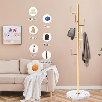 Metal Modern Coat Racks, Cactus Coat Rack Freestan Black 8 Hooks - packaging